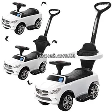 Детская каталка-толокар M 3503 C(MP3)-1 Mercedes, белая